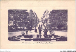AAGP1-33-0027 - LIBOURNE - Le Jardin Public Et La Rue Thiers - Libourne