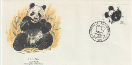 FT 30 . Chine . Panda . Oblitération . Enveloppe Illustrée . 24 05 1985 . - Brieven En Documenten