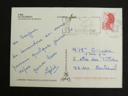 LE LAVANDOU - VAR - FLAMME SUR LIBERTE GANDON - LE NOUVEAU PORT DE PLAISANCE - Mechanical Postmarks (Advertisement)