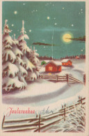 Bonne Année Noël Vintage Carte Postale CPSMPF #PKG252.FR - New Year