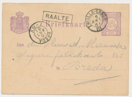 Trein Haltestempel Raalte 1881 - Lettres & Documents