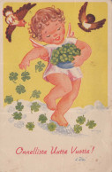 ANGE Noël Vintage Carte Postale CPSMPF #PKD756.FR - Anges