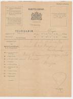 Telegram Winschoten - Zuidbroek 1921 - Non Classés