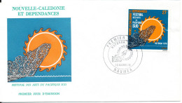 New Caledonia FDC 13-3-1976 South Pacific ART Festival With Cachet - FDC