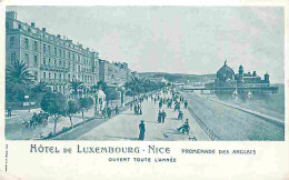 06 - Nice - Promenade Des Barques - Hotel De Luxembourg - Animée - Etat Coin Inférieur Gauche Plié - CPA - Voir Scans Re - Cafés, Hoteles, Restaurantes