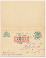 Briefkaart G. 100 / Bijfrankering Arnhem - Amersfoort 1920 - Ganzsachen