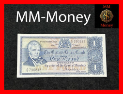 SCOTLAND 1 £  5.11.1969  P. 169  "British Linen Bank"    UNC - 1 Pond