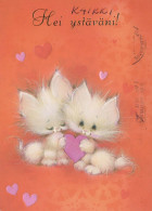 CHAT CHAT Animaux Vintage Carte Postale CPSM #PBQ994.FR - Cats