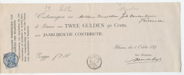 Em. 1891 Rhenen - Almeloo - Vriezenveen - Kwitantie - Non Classés