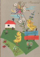 PÂQUES POULET ŒUF Vintage Carte Postale CPSM #PBP202.FR - Pâques