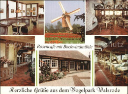 72504382 Walsrode Lueneburger Heide Rosencafe Mit Bockwindmuehle Gastraeume Alte - Walsrode