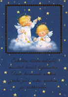 ANGE Noël Vintage Carte Postale CPSM #PBP386.FR - Angels