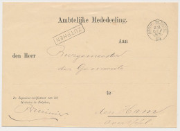 Trein Haltestempel Zutphen 1885 - Lettres & Documents