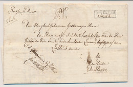 Deventer - Huize De Haere 1836 - Diligence Dienst Bouricius - ...-1852 Préphilatélie