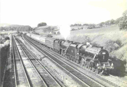 Trains - Trains - Engines Nos. 44781 And 44871 Pass Settle Junction With A Spécial Excursion From Carlisle Advertised As - Treinen