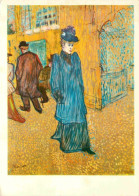 Art - Peinture - Henri De Toulouse Lautrec - Jane Avril Sortant Du Moulin-Rouge - Jane Avril Leaving The Moulin-Rouge -  - Paintings