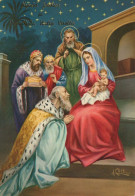 Vierge Marie Madone Bébé JÉSUS Noël Religion Vintage Carte Postale CPSM #PBB805.FR - Maagd Maria En Madonnas