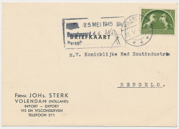Firma Briefkaart Volendam 1945 - Vis - Visconserven - Non Classés