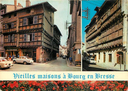 Automobiles - Bourg En Bresse - Vieilles Maisons - Multivues - CPM - Voir Scans Recto-Verso - Passenger Cars