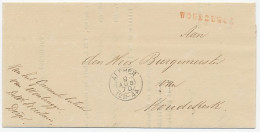Naamstempel Woubrugge 1870 - Lettres & Documents