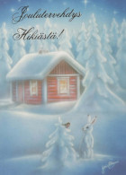 Bonne Année Noël Vintage Carte Postale CPSM #PBA506.FR - Nouvel An