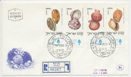 Registered Cover / Postmark Israel 1977 Shells - Meereswelt