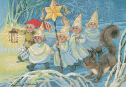 Bonne Année Noël ENFANTS Vintage Carte Postale CPSM #PAW963.FR - Nouvel An