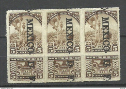 MEXICO 1923 Revenue Documentary Tax Taxe As 3-stripe (*) - Mexico