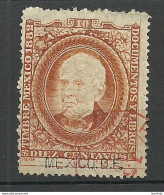 MEXICO 1882 Revenue Documentary Tax Taxe Stempelmarke Renta Del Timbre, 10 C., O - Mexiko