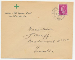 Envelop Den Ham 1947 - Groene Kruis - Non Classés