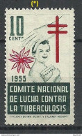 MEXICO 1953 Charity Against Tuberculosis Propaganda Vignette Spendemarke (*) - Erinnofilie