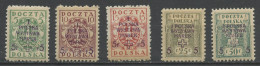 Pologne - Poland - Polen 1919 Y&T N°201 à 205 - Michel N°118 à 122 * - Exposition Philatélique à Varsovie - Nuevos