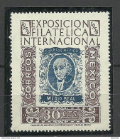MEXICO 1956 Michel 1060 MNH Philatelic Exhibition Stamp On Stamp - Exposiciones Filatélicas