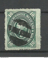MEXICO 1884 Michel 129 U O M. Hidalgo Imperforated Stamp With Postmaster Perforation - Mexique