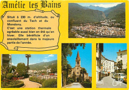 66 - Amélie Les Bains - Multivues - Automobiles - CPM - Voir Scans Recto-Verso - Autres & Non Classés