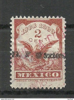 MEXICO 1908/1909 Coat Of Arms 2 C. With OPT O - México