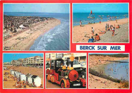 62 - Berck Sur Mer - Multivues - Plage - Petit Train Touristique - CPM - Voir Scans Recto-Verso - Berck
