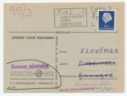 Locaal Te Groningen 1972 - Nader Adres Onbekend- Retour Afzender - Non Classés