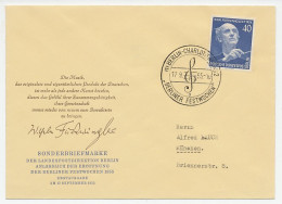 Cover / Postmark Germany / Berlin 1955 Wilhelm Furtwängler - Composer - Berlin Festival - Music