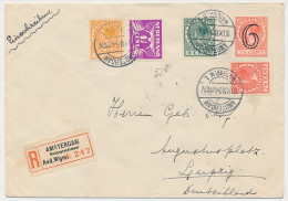 Envelop G. 24 / Bijfr. Aangetekend Amsterdam - Duitsland 1934 - Postwaardestukken