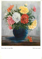 Art - Peinture - Daisy - Fleurs Dans Un Vase Bleu - CPM - Voir Scans Recto-Verso - Paintings