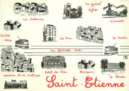 42 - Saint Etienne - En Images D'après Dessins Originaux - Multivues - Illustrations - CPM - Voir Scans Recto-Verso - Saint Etienne