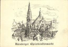 72504335 Nuernberg Christkindlesmarkt Zeichnung Nuernberg - Nürnberg