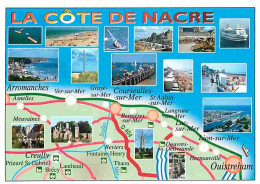 14 - Calvados - Cote De Nacre - Multivues - Carte Géographique - Bateaux - Ferry - CPM - Voir Scans Recto-Verso - Other & Unclassified