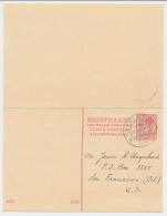 Briefkaart G. 212 Z-1 Deventer - San Francisco USA 1926 - Postwaardestukken