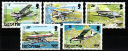 Isle Of Man 1984 - Mi.Nr. 256 - 260 - Postfrisch MNH - Flugzeuge Airplanes - Airplanes