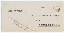 Naamstempel Borger 1884 - Lettres & Documents