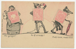 Postal Stationery Wurttemberg 1902 Stamps - Beer - Umbrella - Altri & Non Classificati