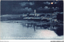 AAGP9-33-0776- LA REOLE - La Nuit- Vue Générale Prise Du Grand Pont Suspendu Sur La Garonne - La Réole