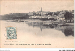 AAGP9-33-0775- LA REOLE - Vue Générale Du Port Prise Du Grand Pont Suspendu - La Réole